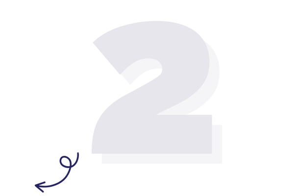 Étape 2 avec numéro 2 en grand